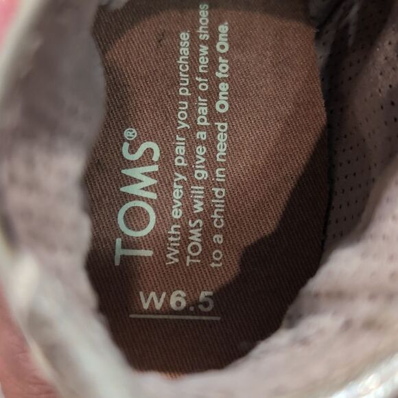 Toms Lunata Lace Up Bootie in Metallic Gold Sz 6.5 - Picture 8 of 9